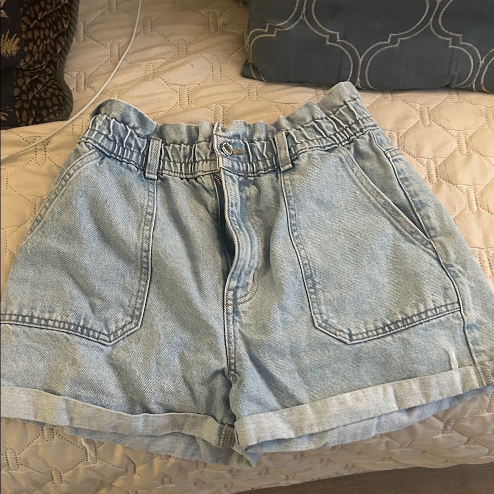 Light Blue Denim Women's Shorts